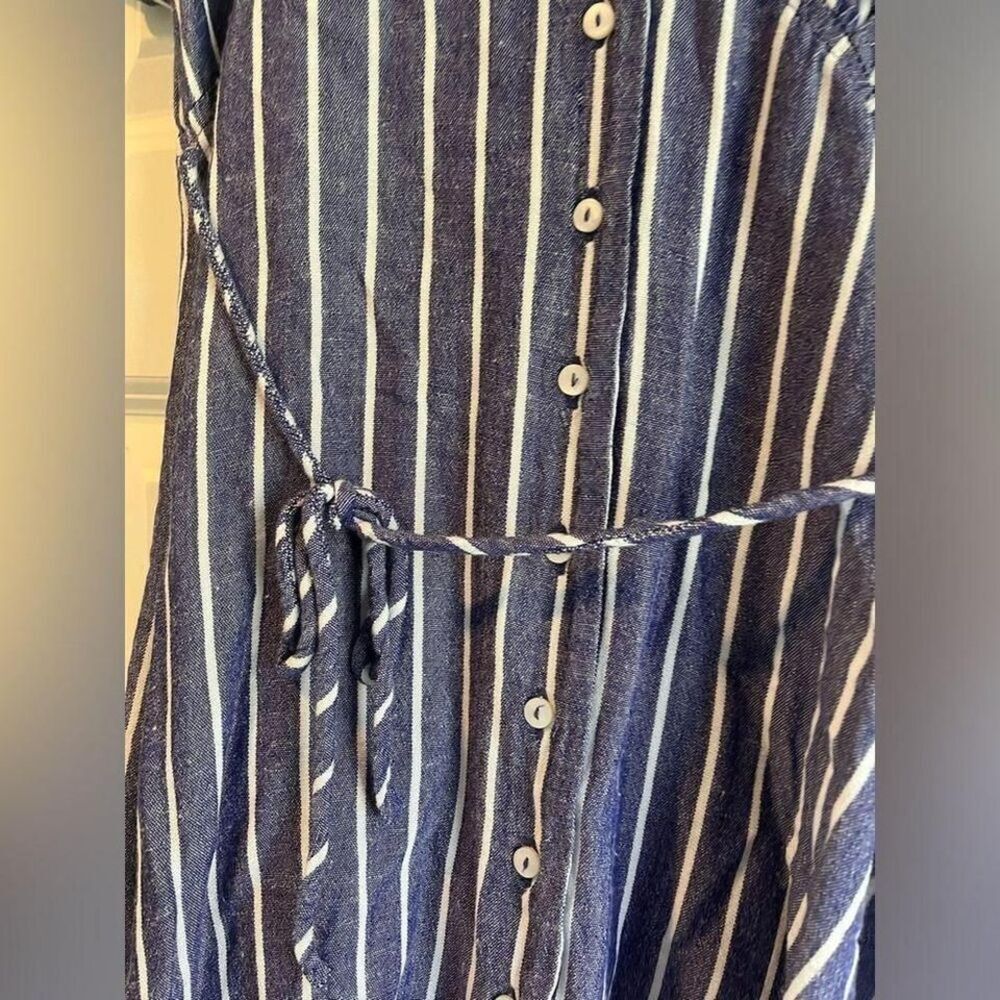 RVCA Blue and White stripped dress Size M B12 - Picture 3 of 8